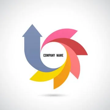 Creative abstract vector logo design template. Stock Illustration