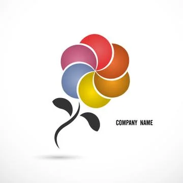 Creative abstract vector logo design template.Vector illustration. Stock Illustration
