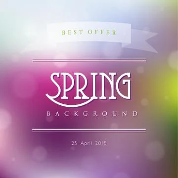 Creative abstract vector natural background in light spring colors Illustrazione stock