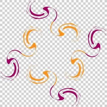 Creative abstract wavy lines seamless pattern Stock Illustration