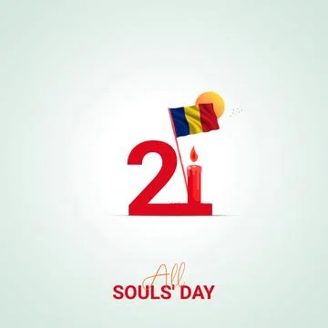 Creative All Saints' Day ads design. All Saints' Day, Celebrated in United .. Stock Illustration
