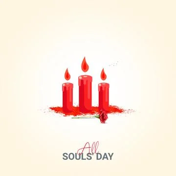 Creative All Saints' Day ads design. All Saints' Day, Celebrated in United .. Stock Illustration