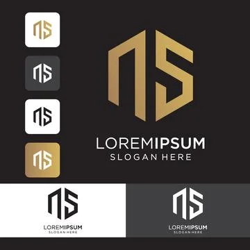 Creative Alphabet Logo Design. Vector Logo Design with icon, Logo Design, V.. Stock Illustration