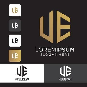 Creative Alphabet Logo Design. Vector Logo Design with icon, Logo Design, V.. Stock Illustration