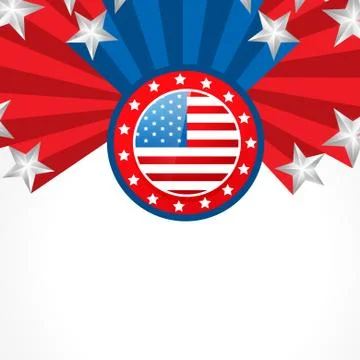 Creative amrican flag Stock Illustration