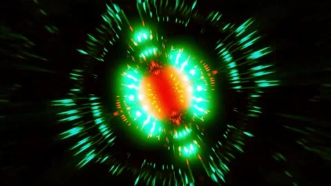 Creative and artistic abstract motion VJ background Stock Footage 340179283