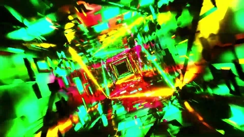 Creative and artistic abstract motion VJ background Stock Footage 340179338