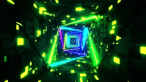 Creative and artistic abstract motion VJ background Stock Footage 340179362
