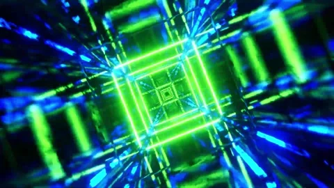 Creative and artistic abstract motion VJ background Stock Footage 340179370