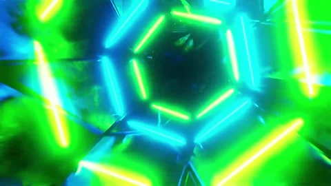 Creative and artistic abstract motion VJ background Stock Footage 340179423