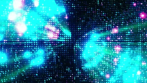 Creative and artistic abstract motion VJ background Stock Footage 340179450