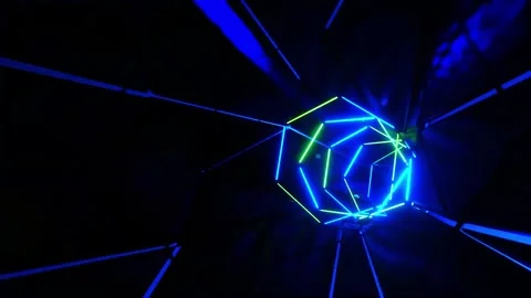 Creative and artistic abstract motion VJ background Stock Footage 340179460