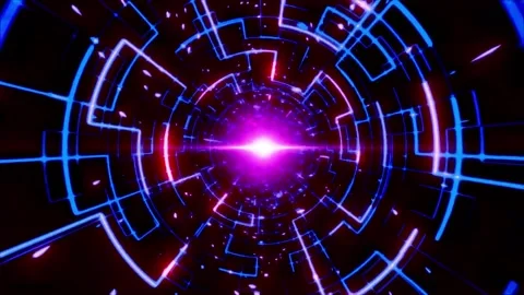 Creative and artistic abstract motion VJ background Stock Footage 340179476