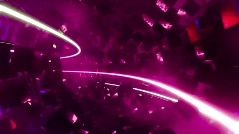 Creative and artistic abstract motion VJ background Stock Footage 340179495