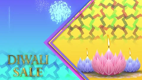 Creative and beautiful animation of diwali holiday Stock Footage 289013255