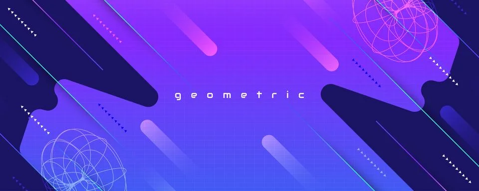 Creative and Colorful Abstract Background with Modern Technology Concept Stock Illustration