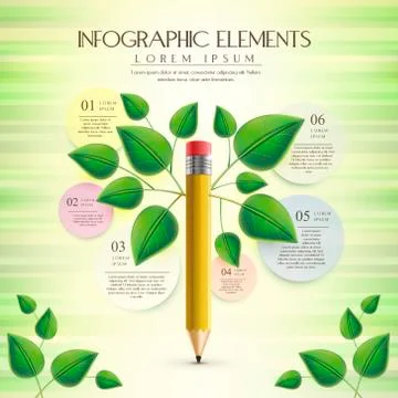 	creative and ecology infographic  Stock Illustration