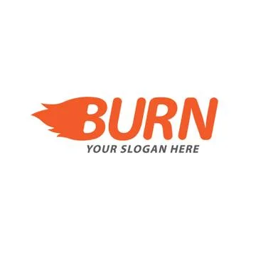 Creative and hot burn logo design vector Stock Illustration