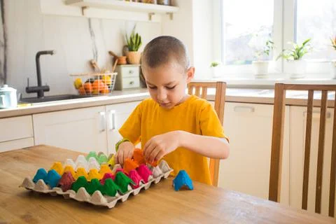 Creative and mindful activities for elementary school children Stock Photos