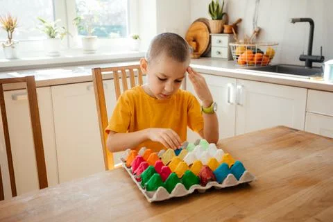 Creative and mindful activities for elementary school children Stock Photos