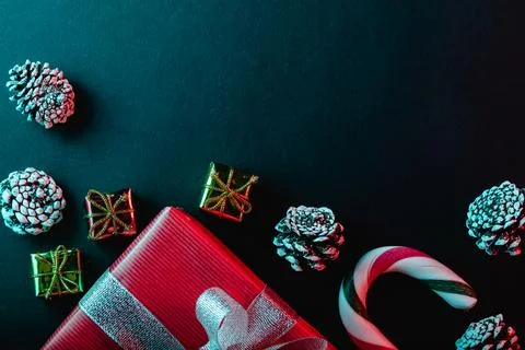 Creative and minimal composition for christmas card. Copy space Stock-Fotos