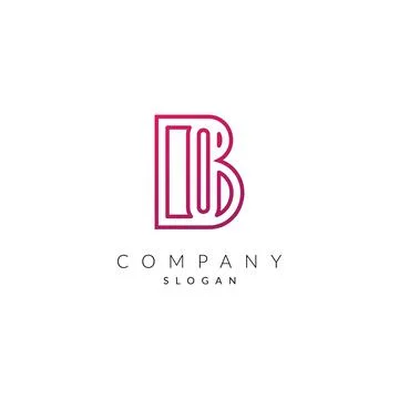 Creative and Modern B Letter logo Icon vector element Shape. Stock Illustration