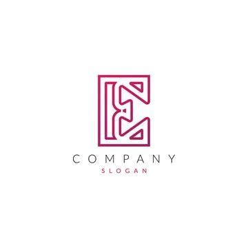 Creative and Modern E Letter logo Icon vector element Shape. Stock Illustration