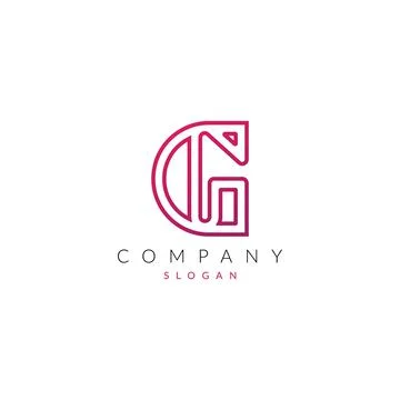 Creative and Modern G Letter logo Icon vector element Shape. Stock Illustration