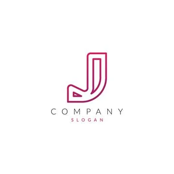Creative and Modern J Letter logo Icon vector element Shape. Stock Illustration