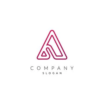 Creative and Modern A Letter logo Icon vector element Shape. Stock Illustration