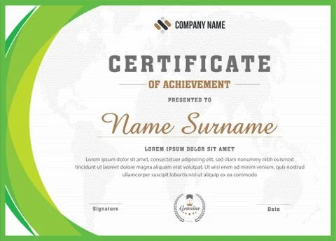 Creative and modern multipurpose professional eps certificate template design Stock Illustration