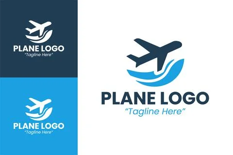 Creative and Modern Plane Logo 스톡 일러스트