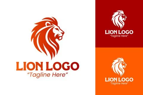 Creative and Powerful Lion Logo for Branding Success Stock Illustration
