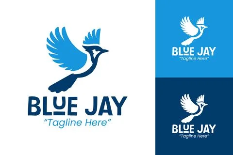 Creative and Professional Blue Jay Logo Designs for Branding 스톡 일러스트