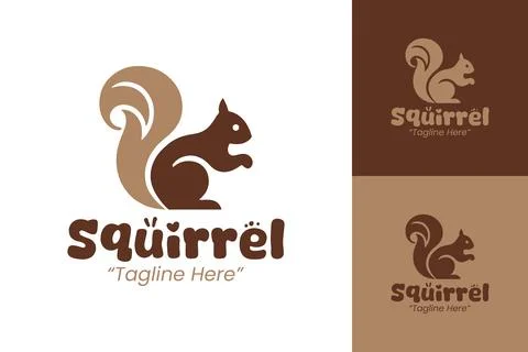 Creative and Professional Squirrel Logo Design for Branding and Business Stock Illustration