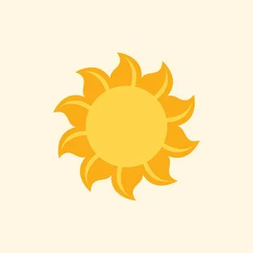 Creative and seamless sun drawing. Vector Stock Illustration