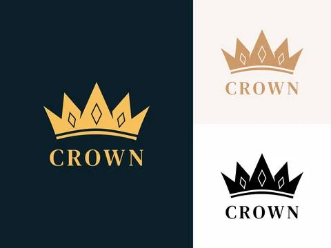 Creative and simple Crown logo design vector template Stock Illustration