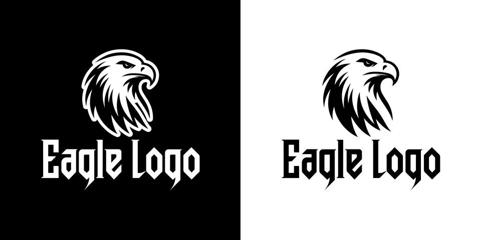 Creative and Striking Eagle Logo for Your Brand Identity Stock Illustration