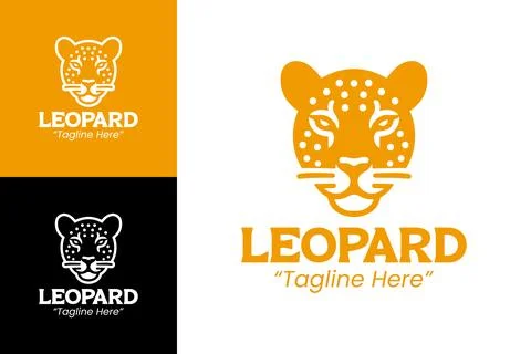 Creative and Stylish Leopard Logo for Business Stock Illustration