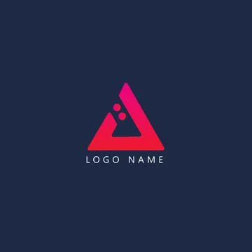 Creative and Unique "A" Latter Logo Design Stock Illustration