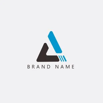 Creative and Unique "A" Latter Logo Design Illustrazione stock