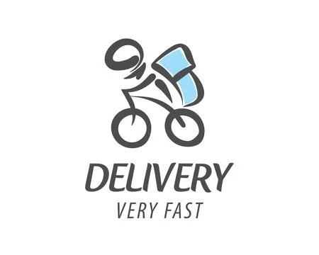 Creative and Unique Logo Design for Fast Delivery Stock Illustration