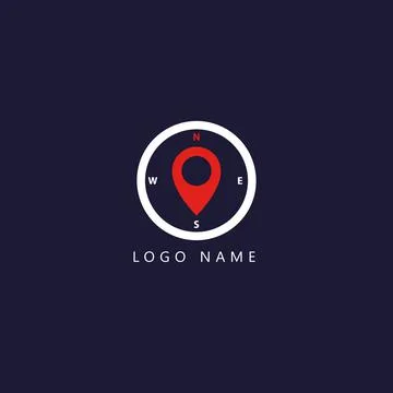 Creative and Unique Travel Logo Design Stock Illustration