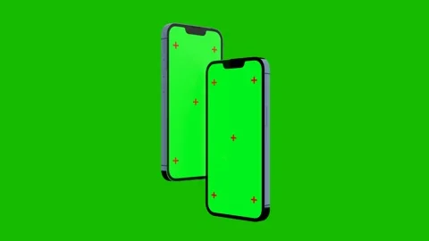 Creative animated smartphone mockup with chromakey screen. Stock Footage 231400342