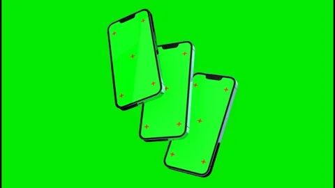 Creative animated smartphone mockup with chromakey screen. Stock Footage 242982122