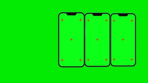 Creative animated smartphone mockup with chromakey screen. Stock Footage 245811740