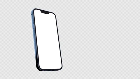 Creative animated smartphone mockup. Template on transparent background. Stock Footage 255717893