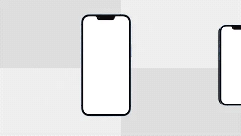 Creative animated smartphone mockup. Template on transparent background. Stock Footage 255717894