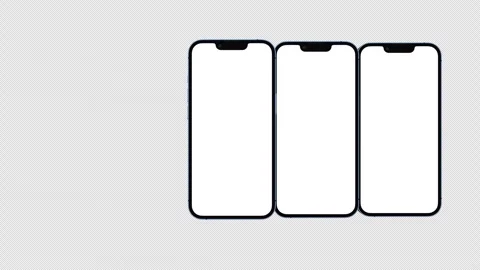 Creative animated smartphone mockup. Template on transparent background. Stock Footage 255717912