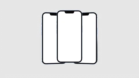 Creative animated smartphone mockup. Template on transparent background. Stock Footage 255717915